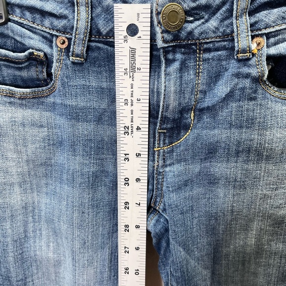 American Eagle Skinny Stretch Jeans Womens 4 Short Blue Denim Comfy pants 2496 - Picture 6 of 11